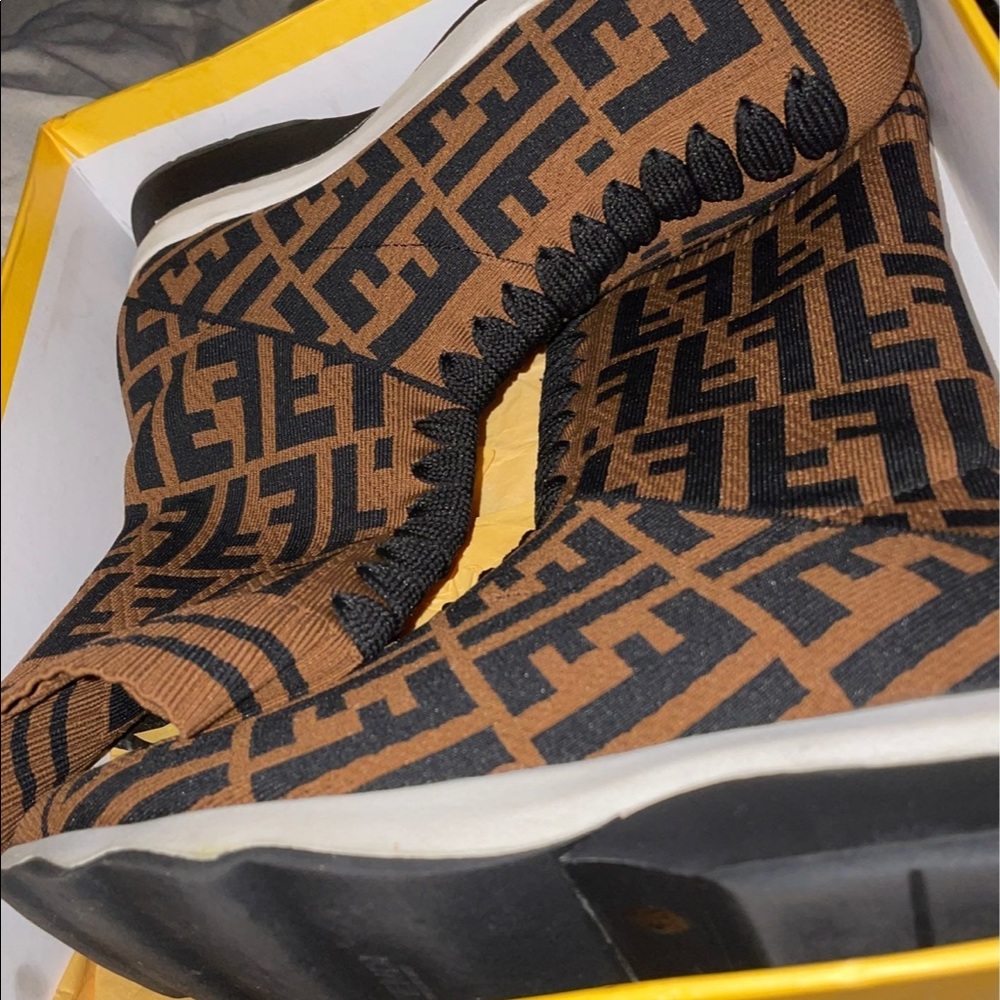 Fendi sneaker sock boots